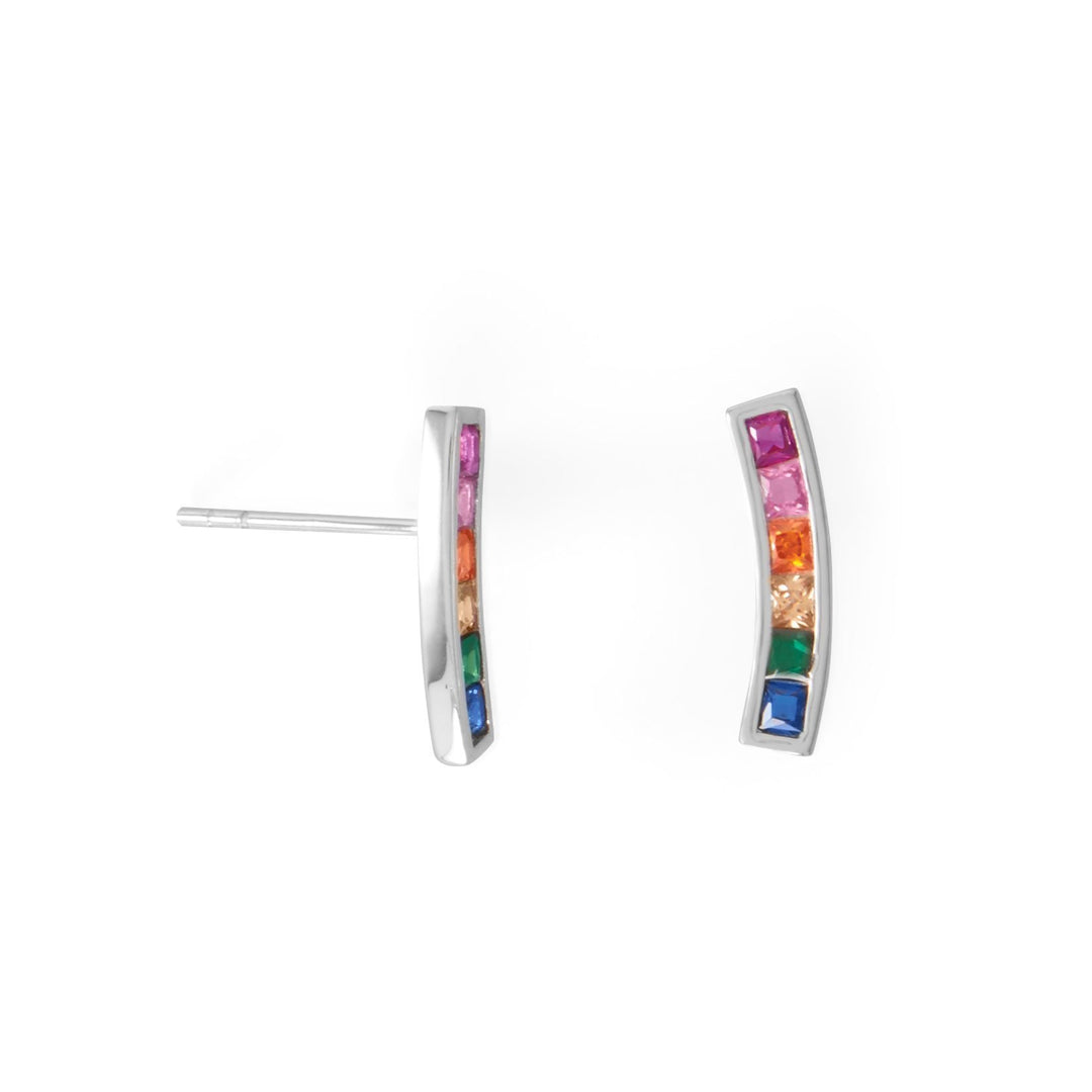 Color Your World Rainbow Earrings - Aurelia Sky