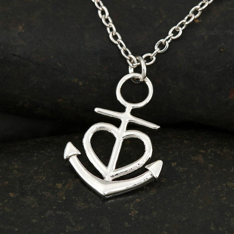 Friendship Anchor Necklace - Aurelia Sky