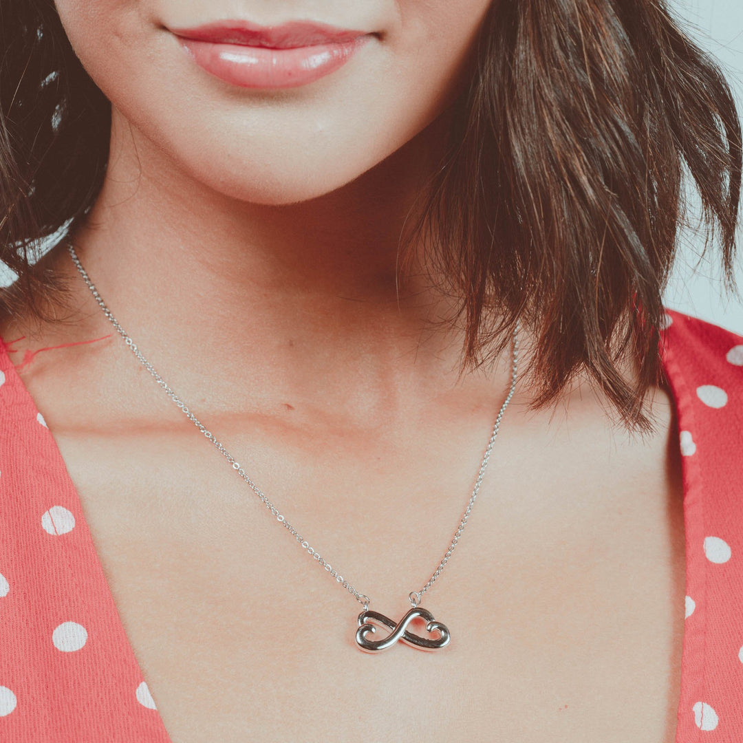 Infinity Heart Necklace - Aurelia Sky