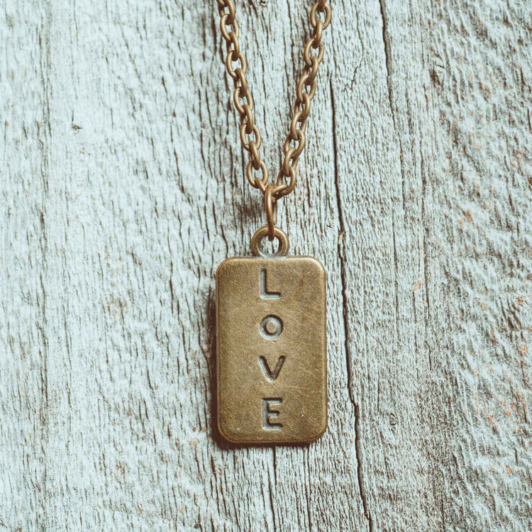 Love Pendant Necklace - Aurelia Sky