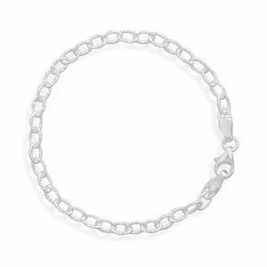 Rio Silver Paperclip Bracelet - Aurelia Sky