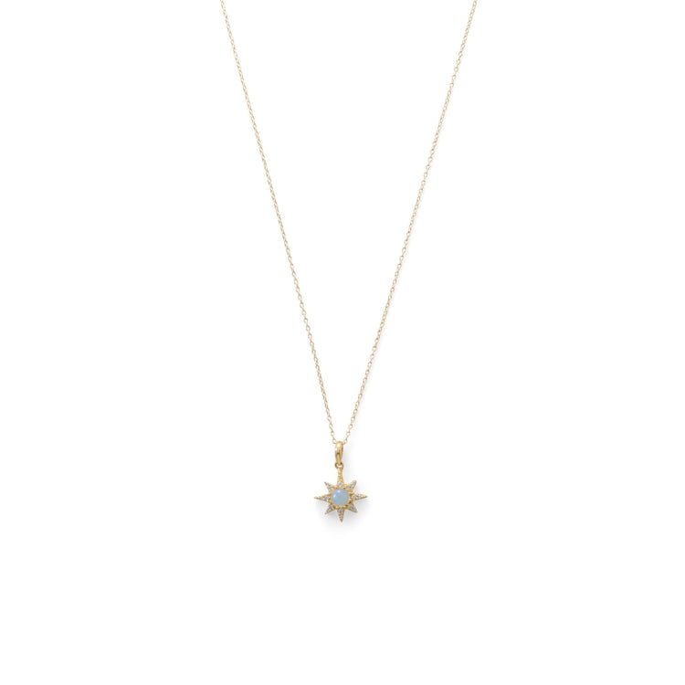 Star and Opal Necklace - Aurelia Sky